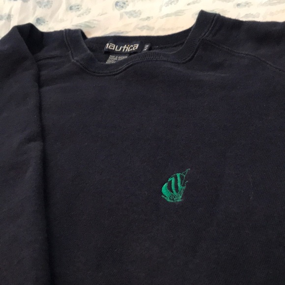 Nautica navy blue crew neck sweatshirt - Picture 3 of 3